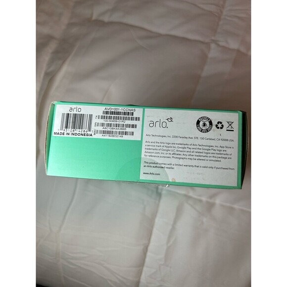 Arlo HD Video Doorbell Wired Black – New, Open Box - Picture 2 of 4